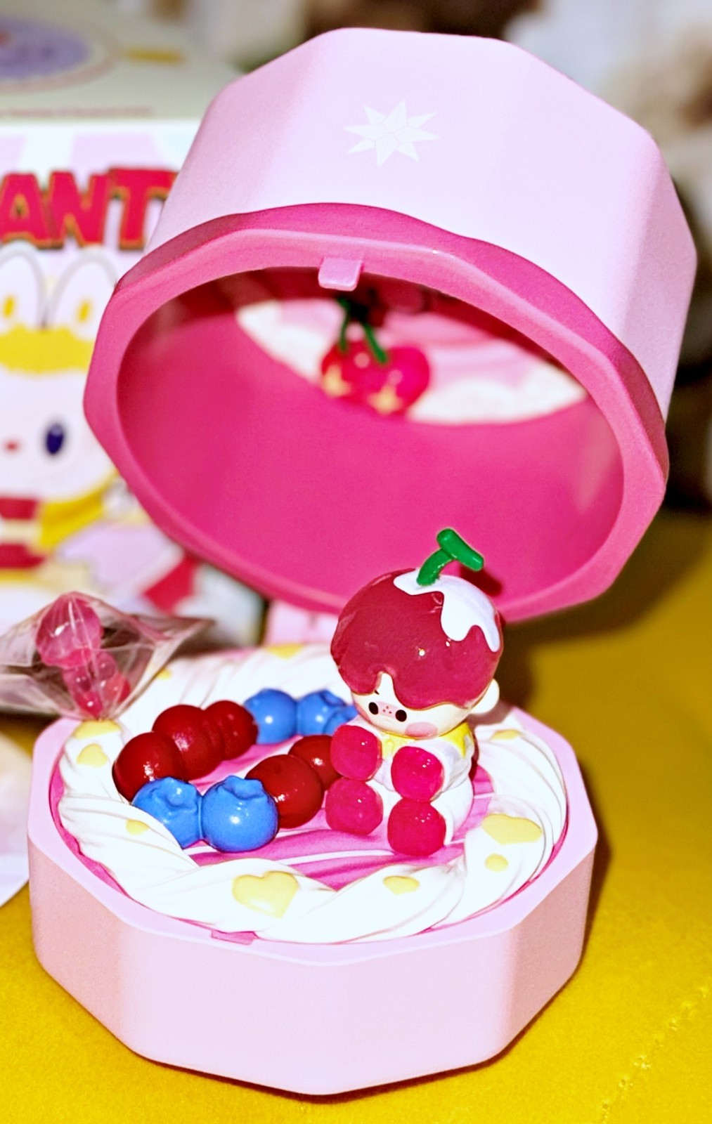 POP MART Romantic Ring Box Pino Jelly Fluffy Love Labubu Toy Figure Collect