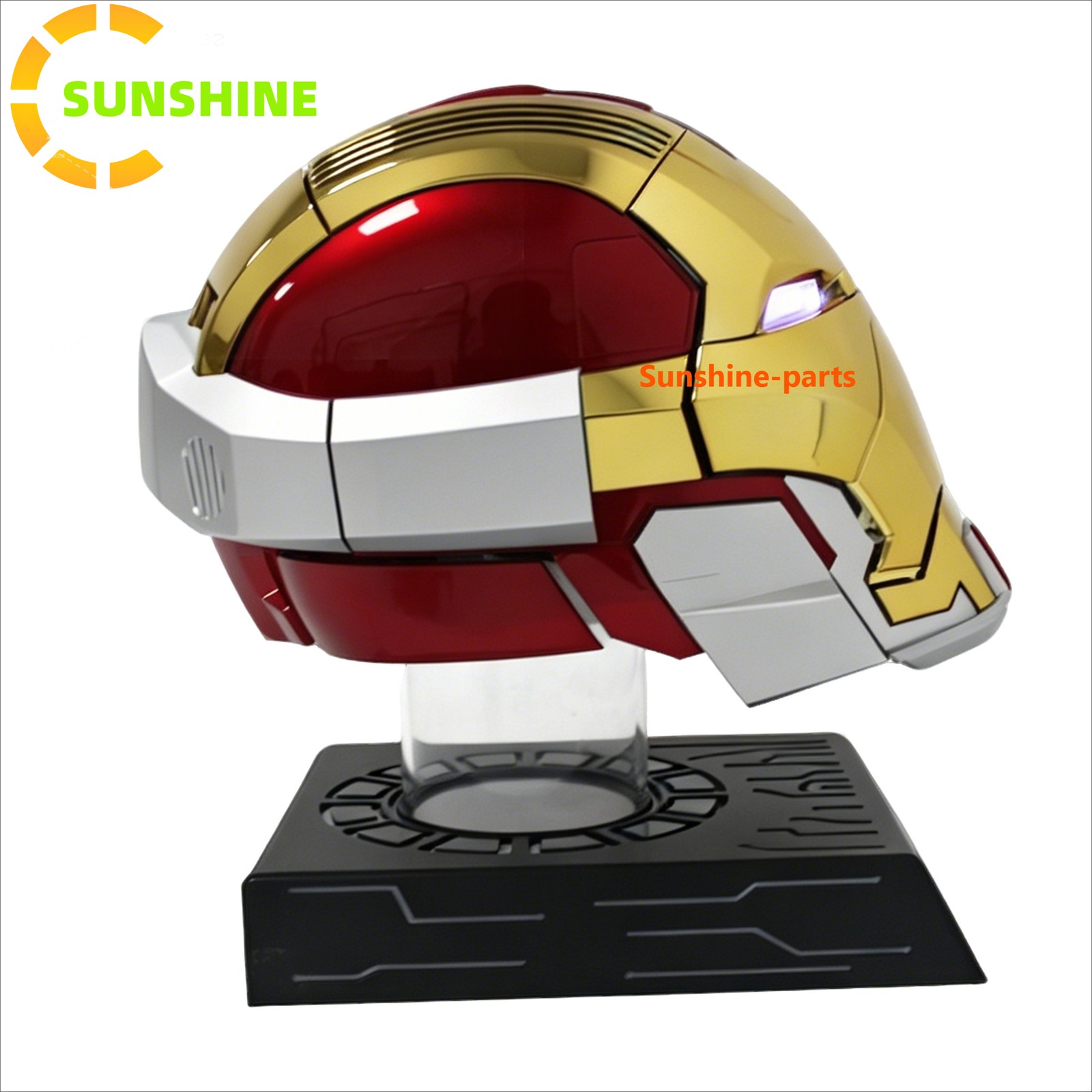Iron Man MK17 Heart Breaker Helmet Gold English 1/1 Wearable Voice-control Props