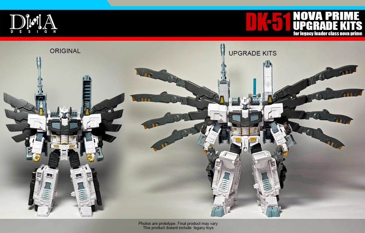 DNA DK-51 Wings Weapon Upgrade Kit For Legacy Leader Class Nova Prime WITH BONUS