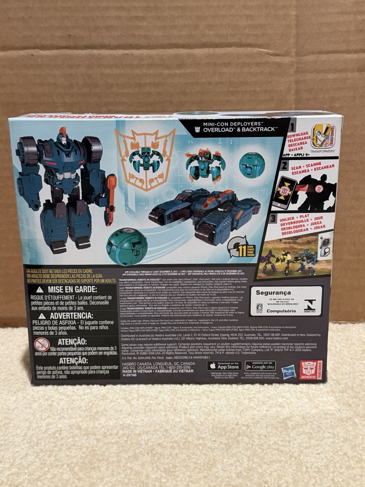 Transformers Robots in Disguise RID – Mini-Con Deploy Overload & Backtrack MISB