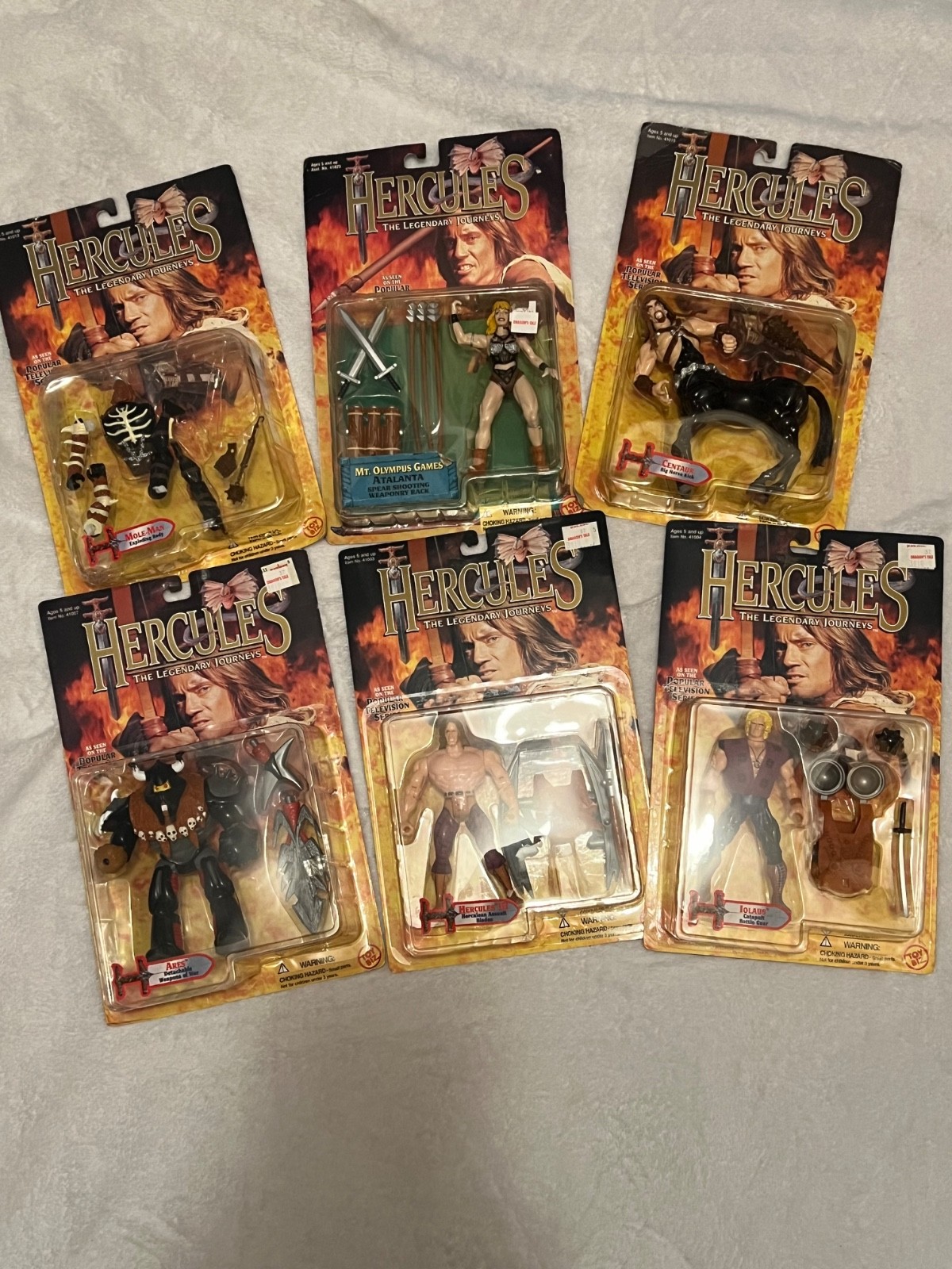 6 Piece Hercules Figures Mole-Man Xena Centaur Minotaur 1996 Toy Biz