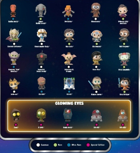 Disney Doorables Star Wars !!NEW ARRIVAL!! S 4 GALAXY PEEK «U PICK» FLAT SHIP