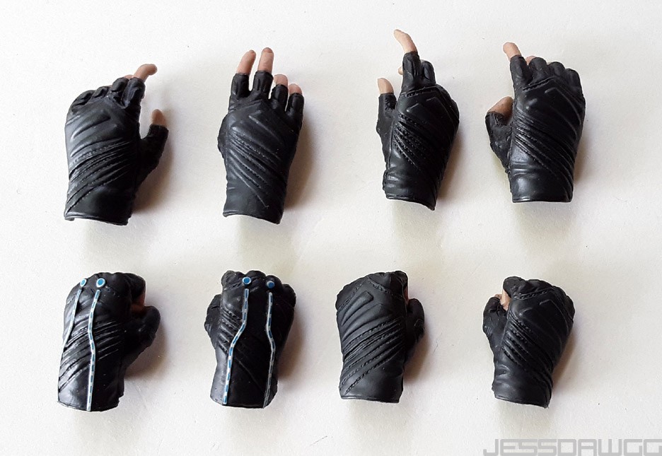 1/6 Hands wrist Gauntlets Black Widow MMS178 & MMS124 Hot Toys Iron Man 2