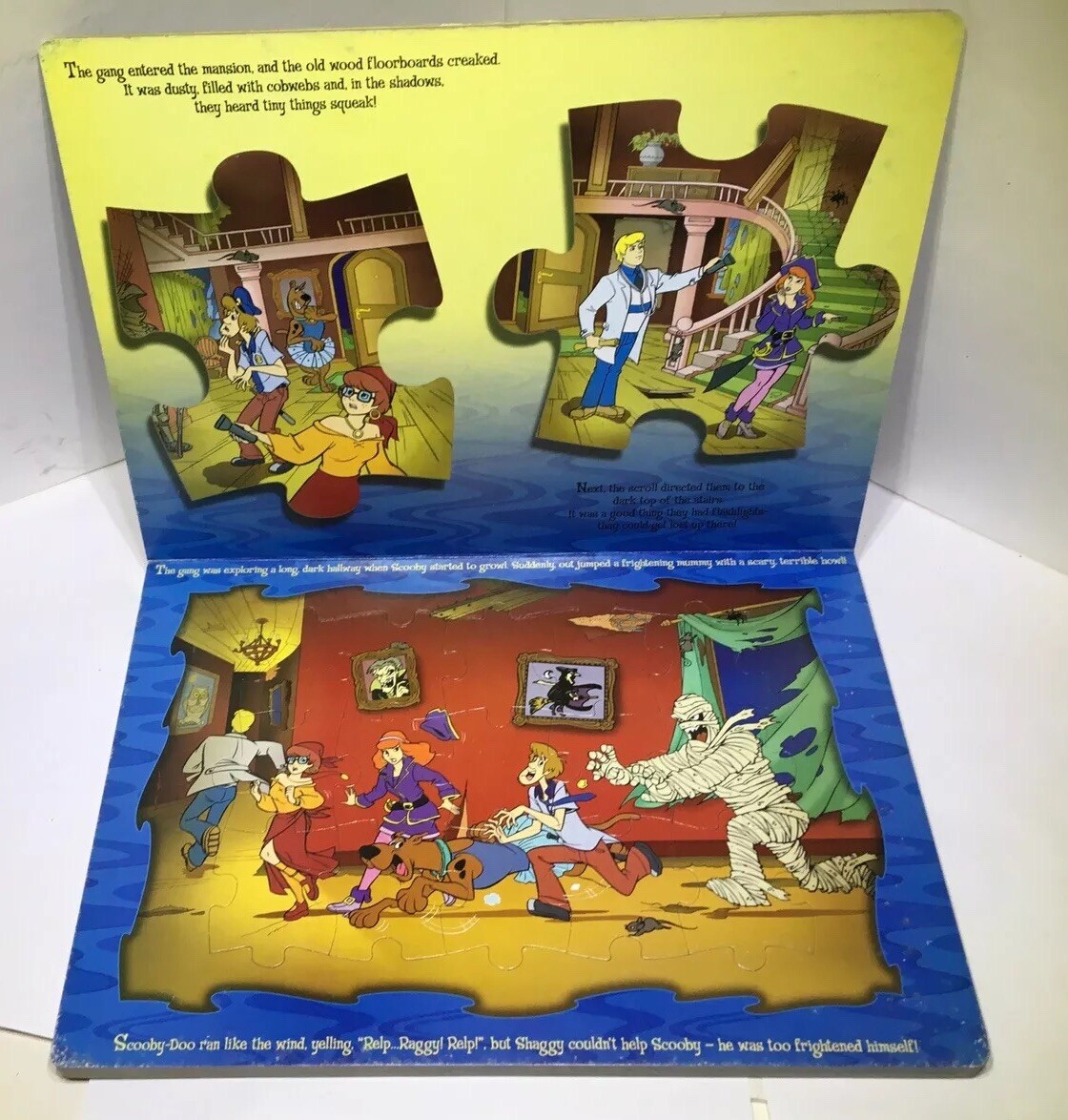 Hanna Barbara 6 BIG Puzzle Pages Scooby Doo Mystery Puzzle Party Book TV Movie