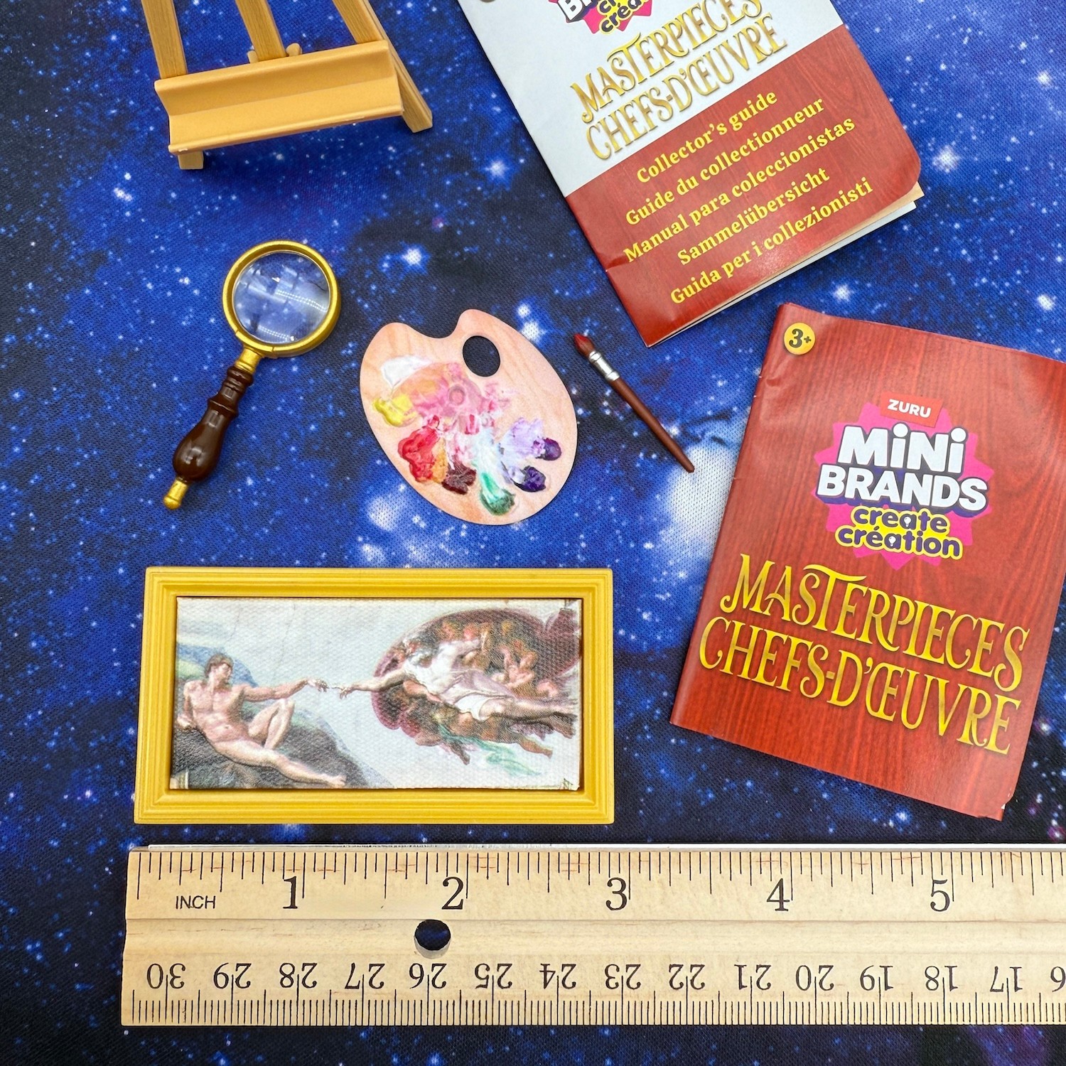 Mini Brands Masterpieces – The Creation of Adam Easel & Paint Palette Assembled