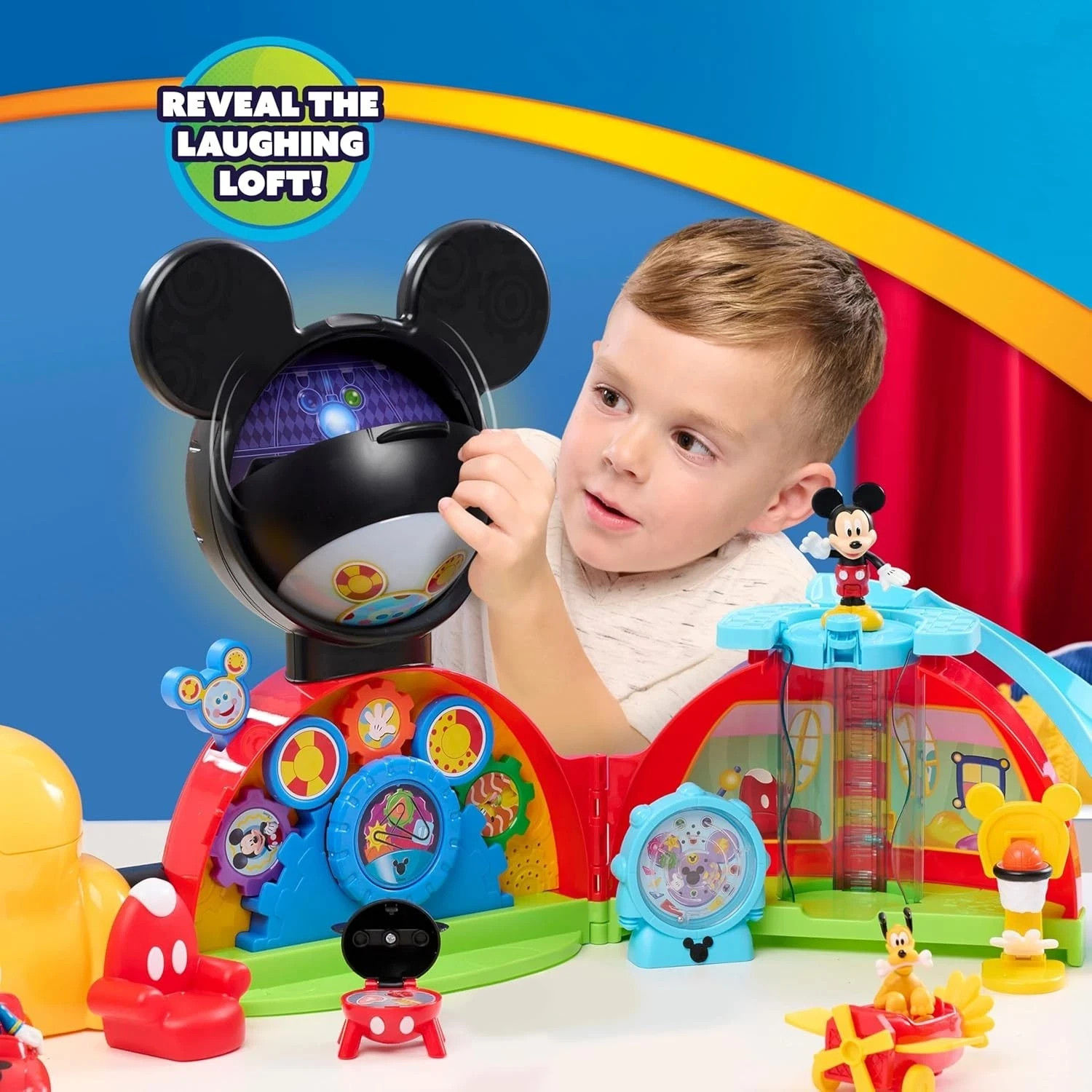 Disney Jr. Mickey Mouse Clubhouse Deluxe 28″ Playset 16-Pieces Lights & Sounds
