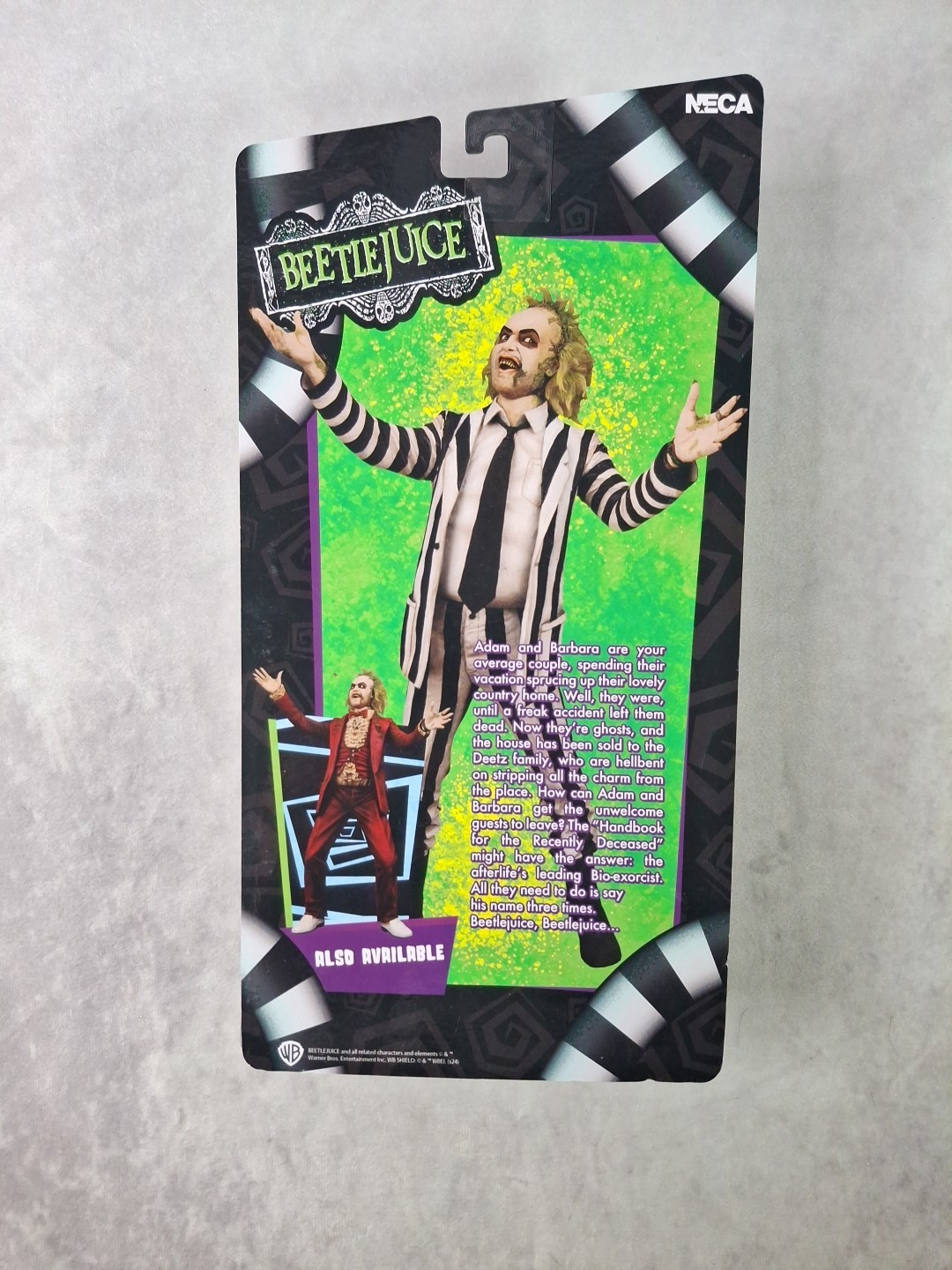 Beetlejuice Red Tuxedo 7″ NECA Action Figure w/Handbook & Snake New Sealed