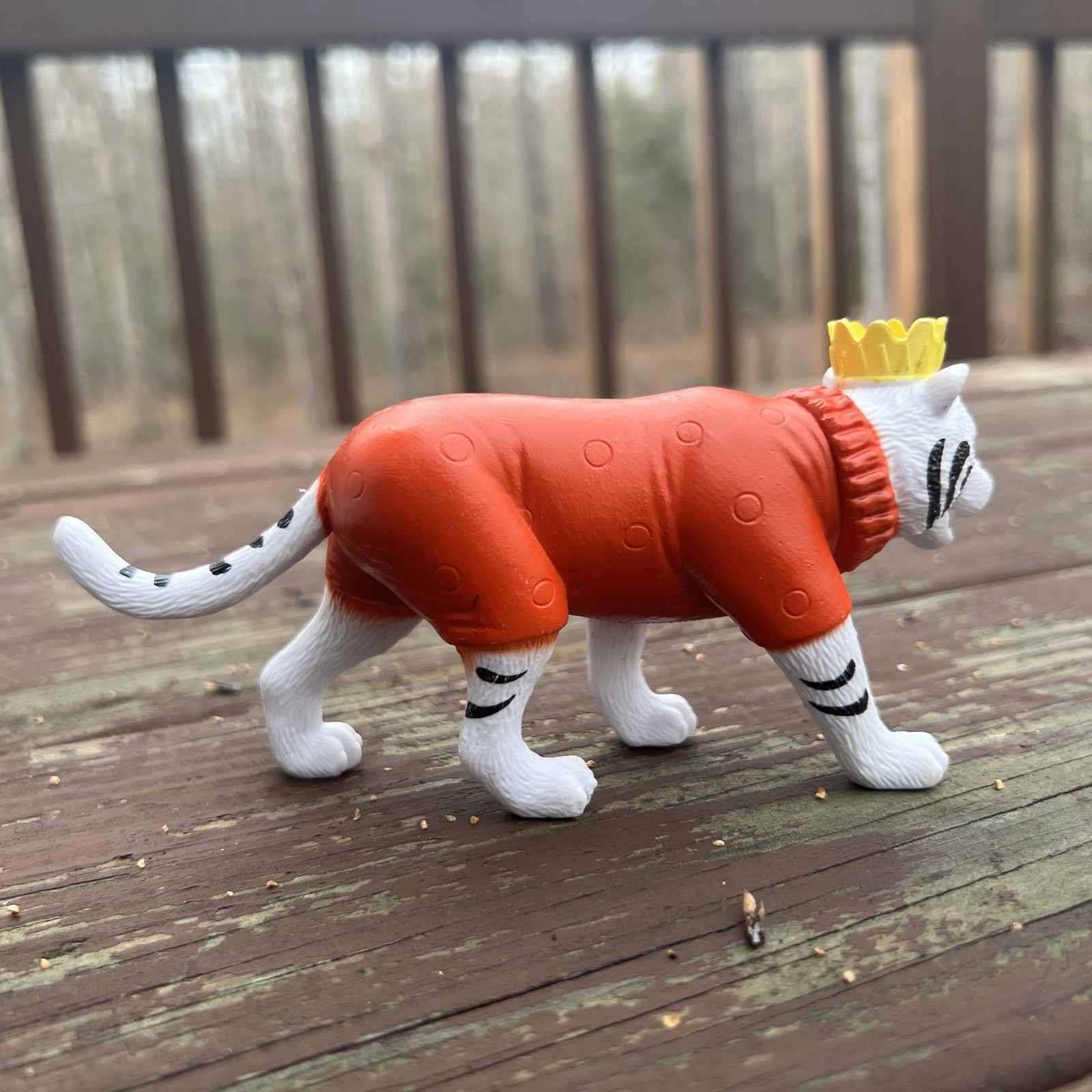 Ankyo Kidcore Whimsical Multicolor Circus Animal Tiger Figure Toy, Cake Topper