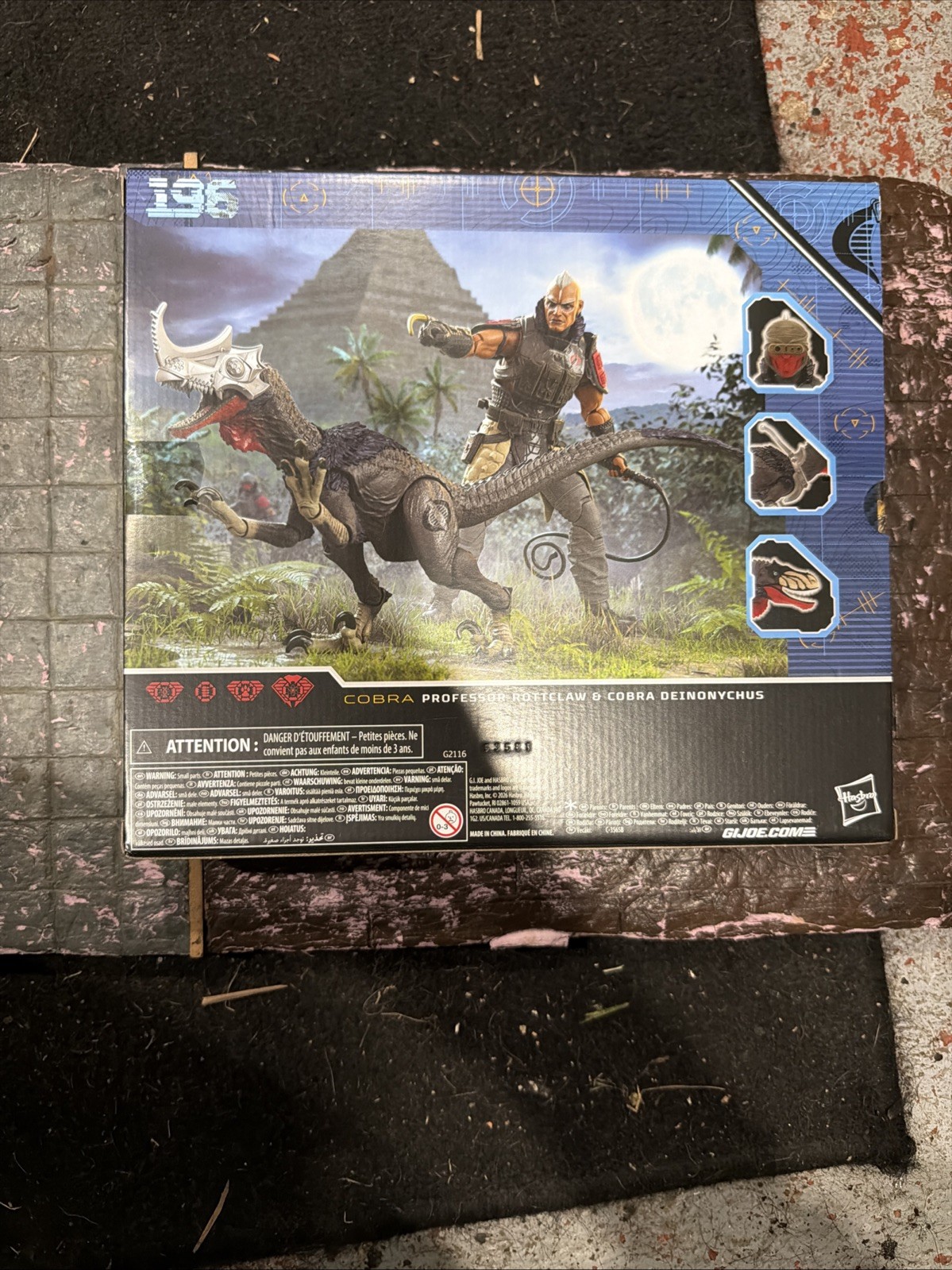 G.I. Joe Classified: Hasbro PROFESSOR ROTTCLAW & COBRA DEINONYCHUS #196)