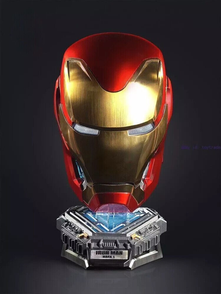 Iron Man Mk50 Friday Helmet Autoking 1/1 Wearable Helmet Cosplay LED Gift