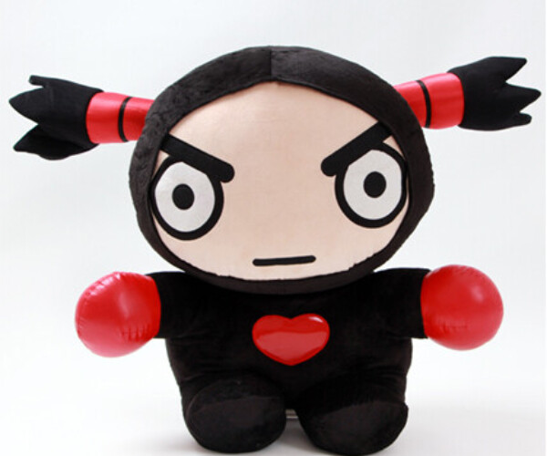 Rare XXL 60CM PUCCA Garu Cute Plush Doll Soothing Toy Collectible Figure
