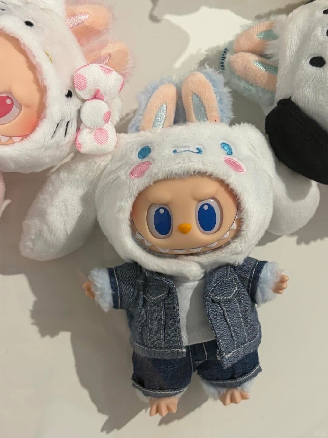 Authentic Labubu The Monsters Hello Kitty And Friends Sanrio Vinyl Plush Pendant