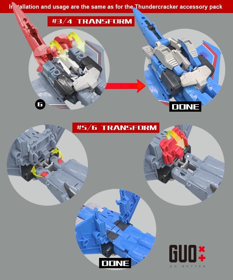 Gobetter studio GB-1170 upgrade kits for SS86 Starscream,in stock