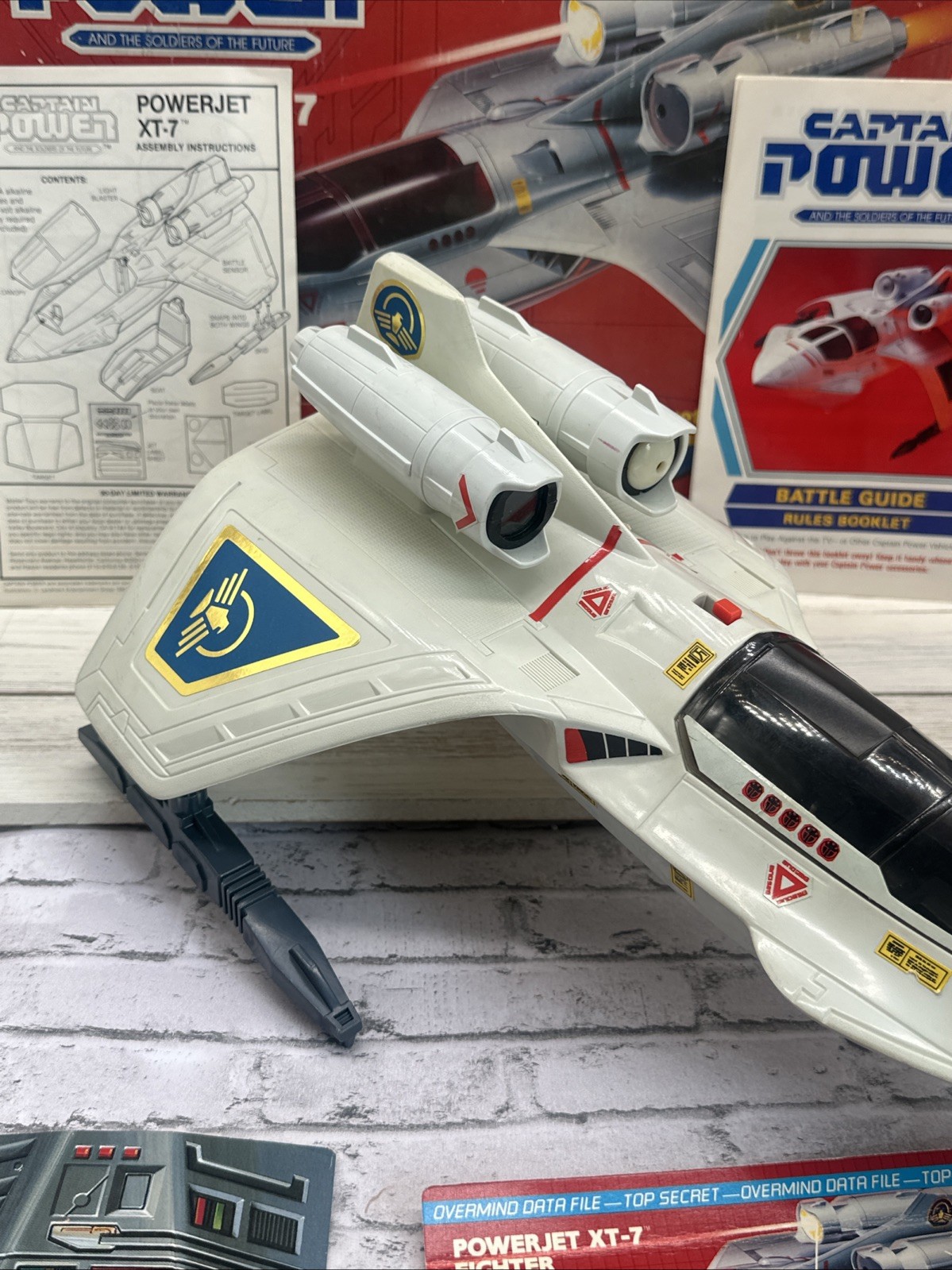 Vintage 1987 Mattel Captain Power Powerjet XT-7 Complete W/ Original Box