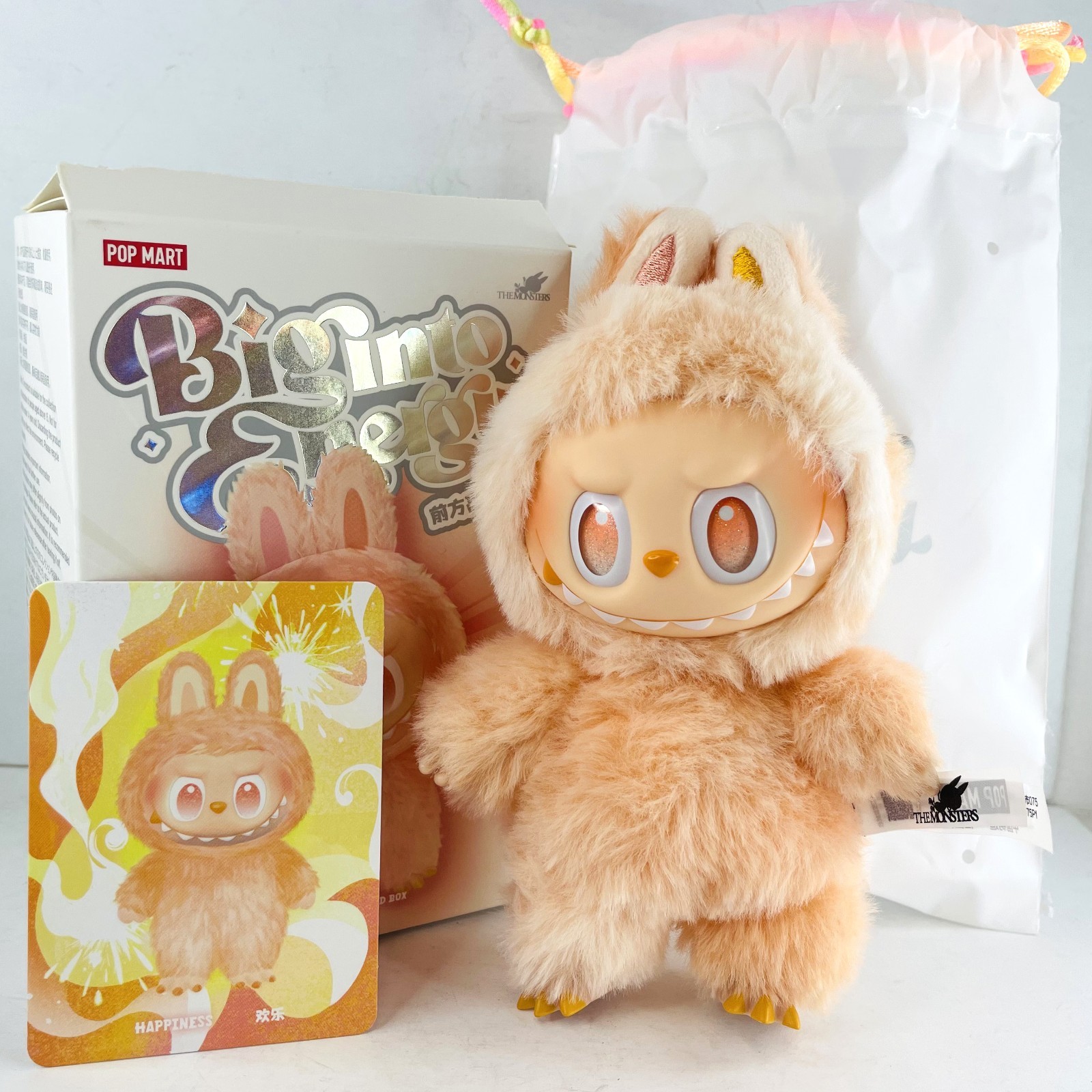 POP MART Labubu The Monsters Big Into Energy Happiness Plush Doll Toy