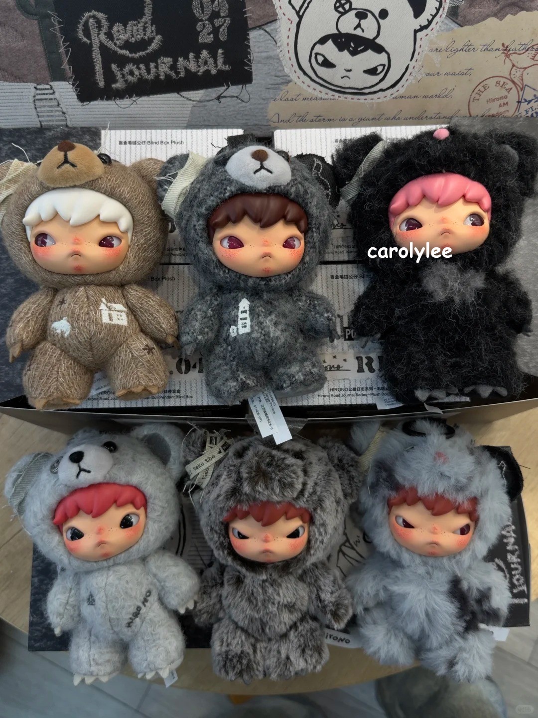 Authentic Hirono Road Journal Series Blind Box Plush Doll Gift Toys Hot