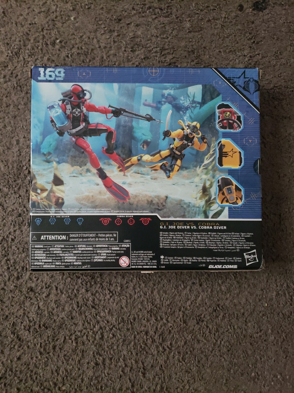 G.I. Joe Classified Series #169 G.I. Joe Diver Vs. Cobra Diver Action Sealed New