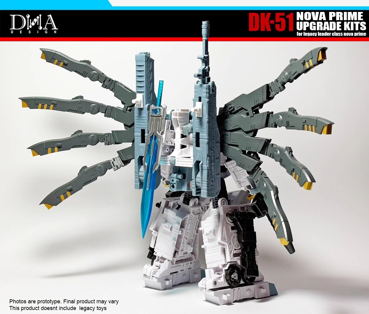 DNA DK-51 Wings Weapon Upgrade Kit For Legacy Leader Class Nova Prime WITH BONUS
