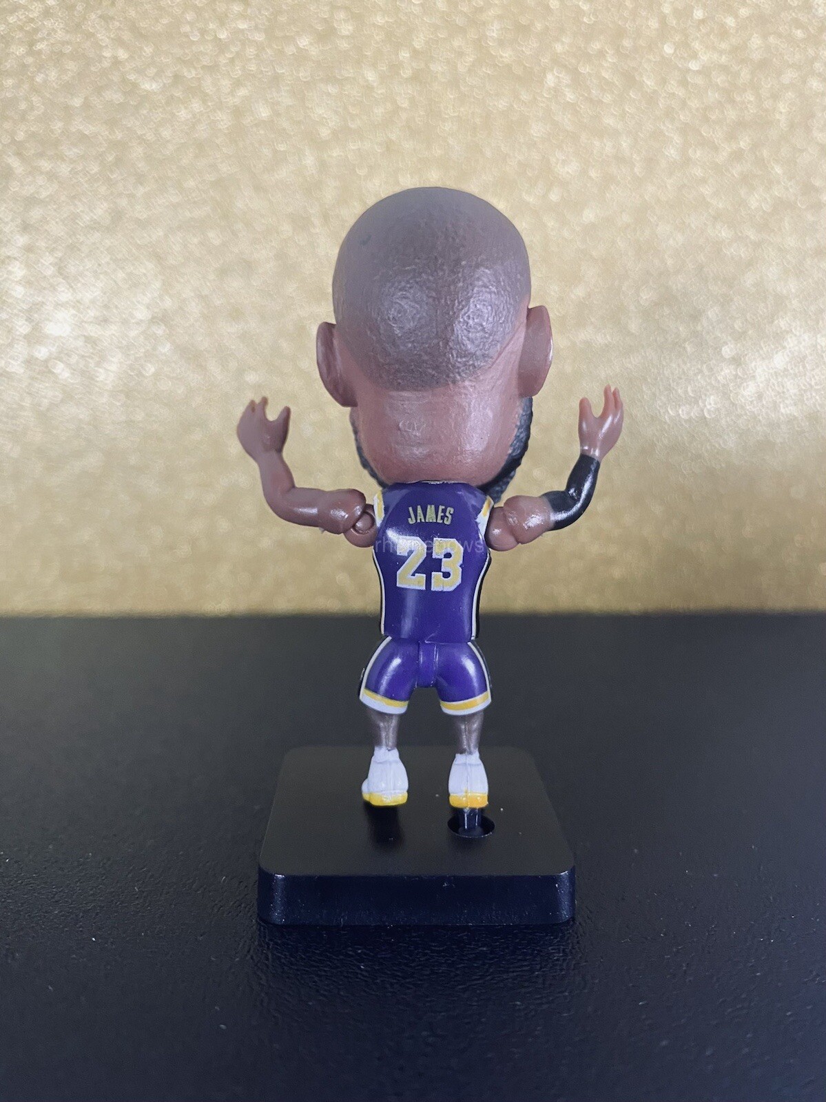 2020 LA Lakers NBA Lebron James Mini Action Figure LAL Champion Purple #23
