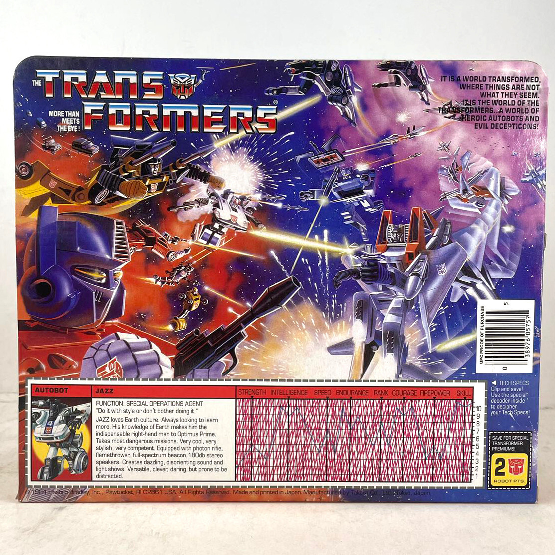 Transformers G1 Series Autobot Agent Jazz Action Figure Gift Toys