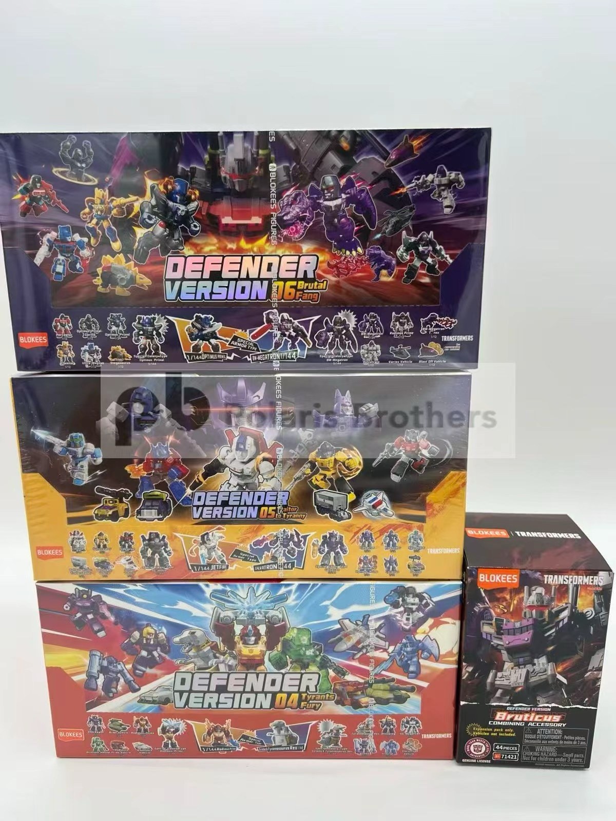 Blokees Transformers Defenders Version 4, 5 & 6 With Bruticus Combo Kit
