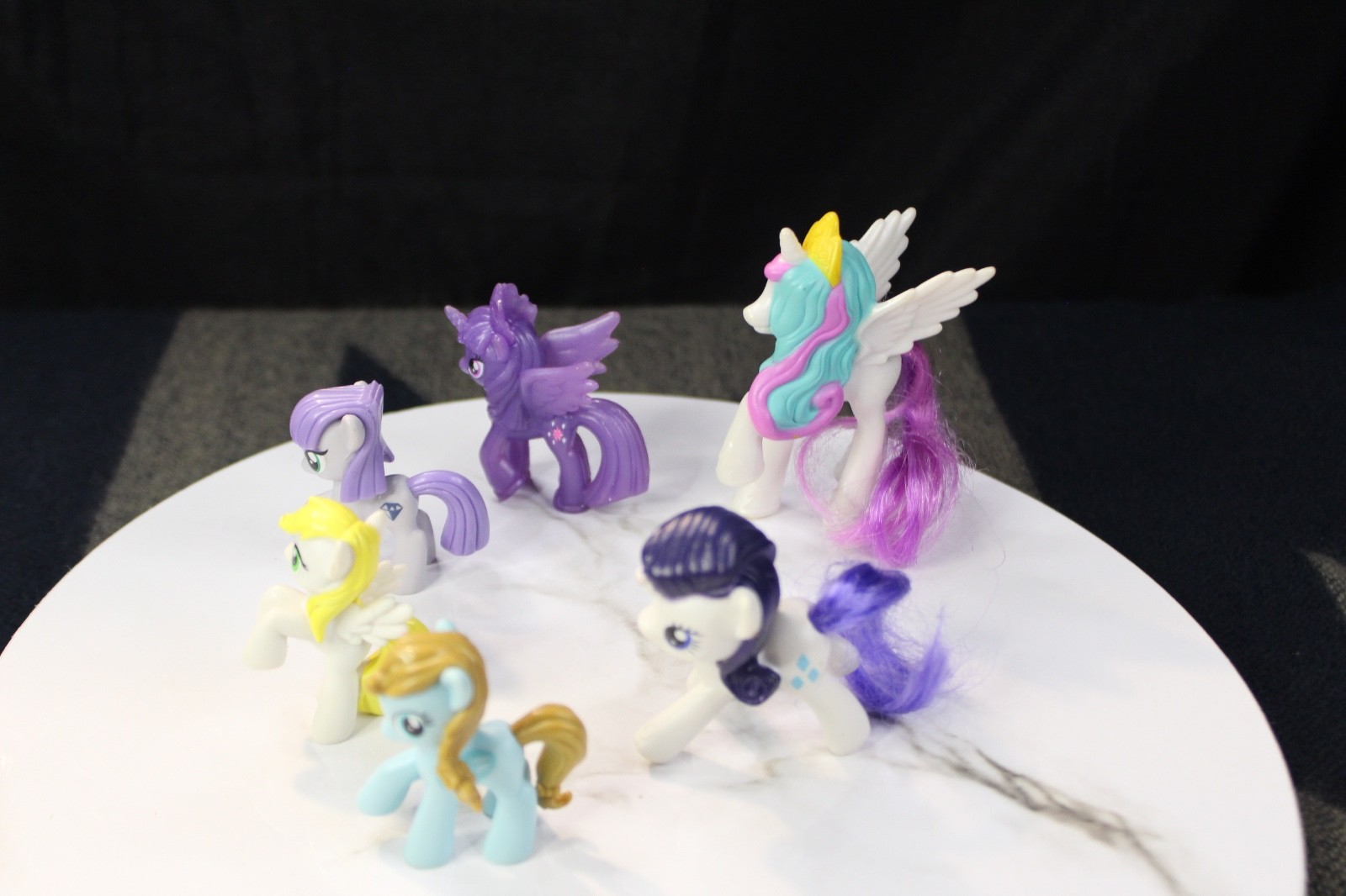 My Little Pony G4 Blind Bag Mini Figures Lot 6 Princess Celestia Luna Rarity