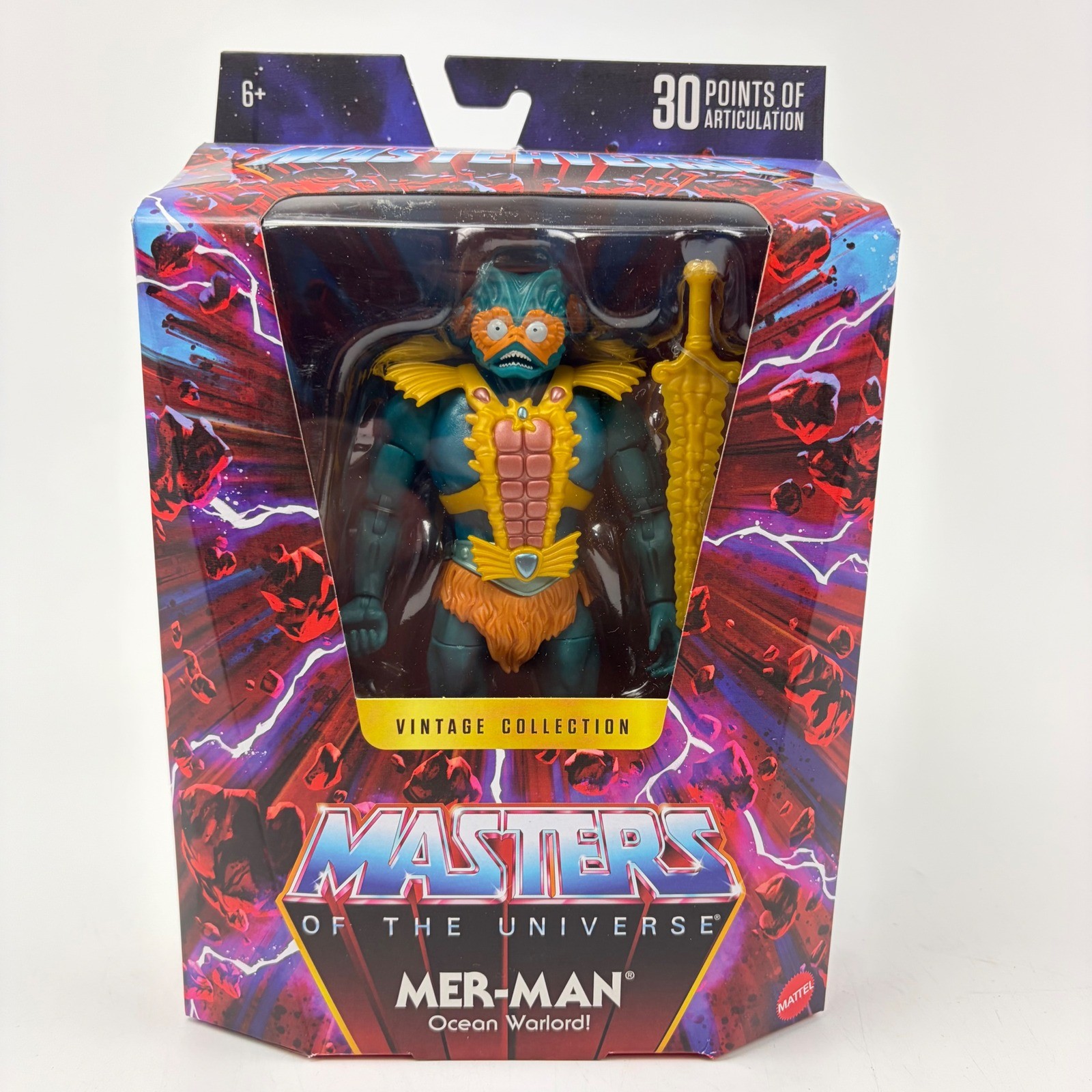 Mattel Masters of the Universe Mer-Man Figure Vintage Collection New In Hand