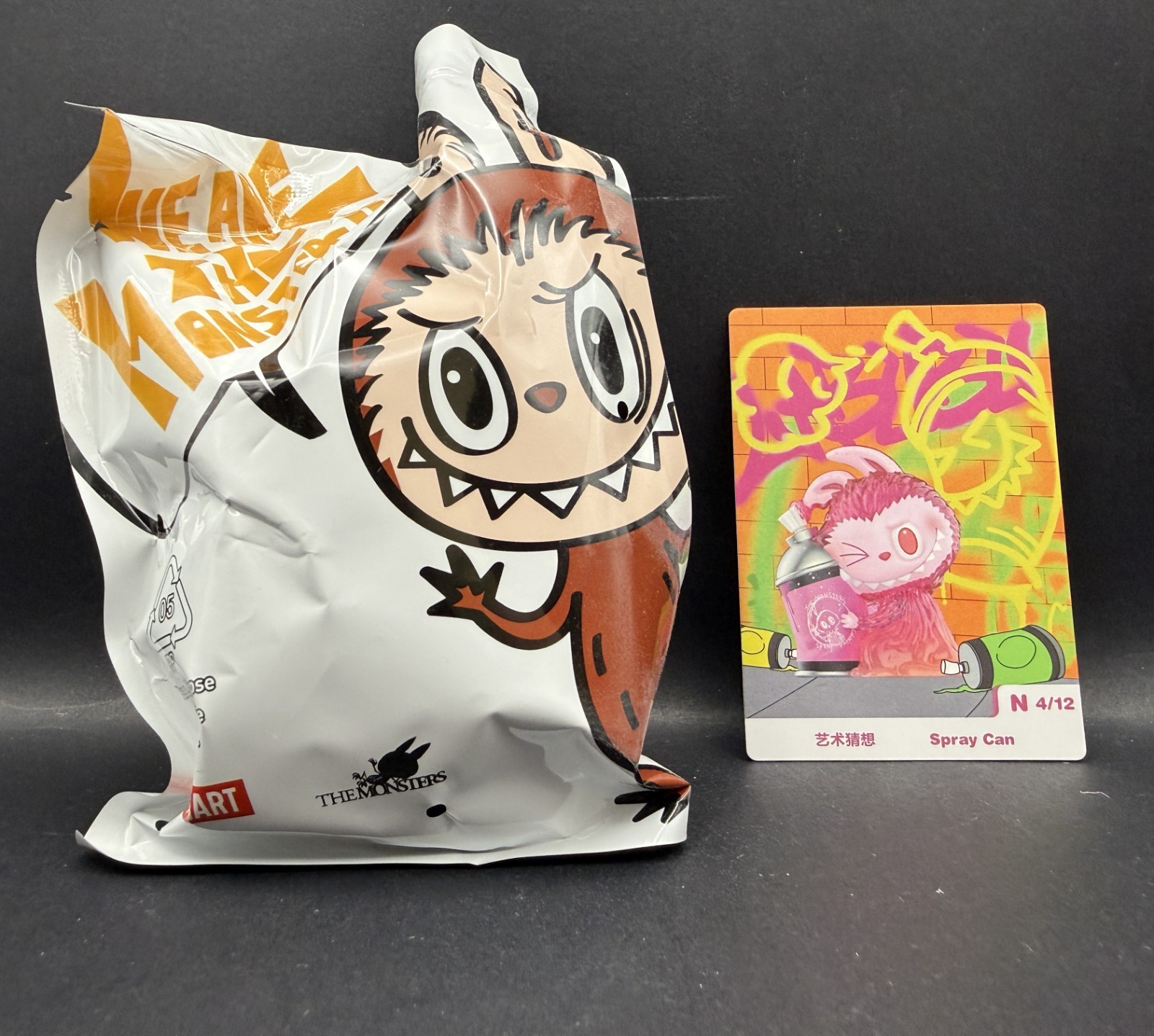 POP MART The Monsters Almost Hidden Series Figure Confirmed «Spray Can» Open Box
