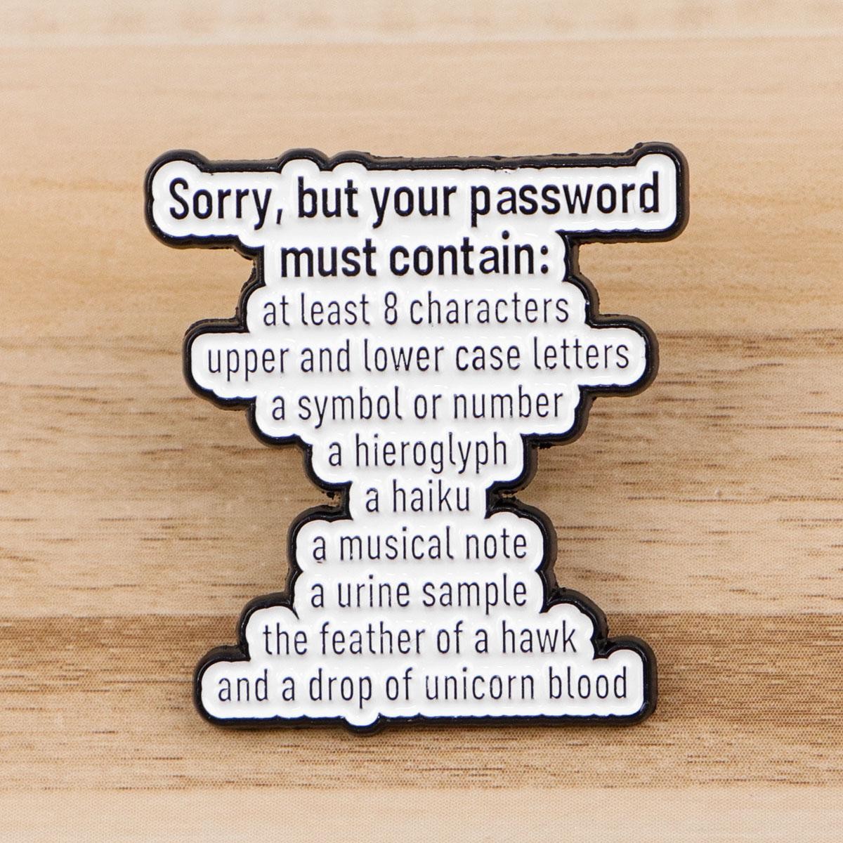 Funny Quote Enamel Pin Metal Brooch Badge Backpack Accessory Gift Jewelry