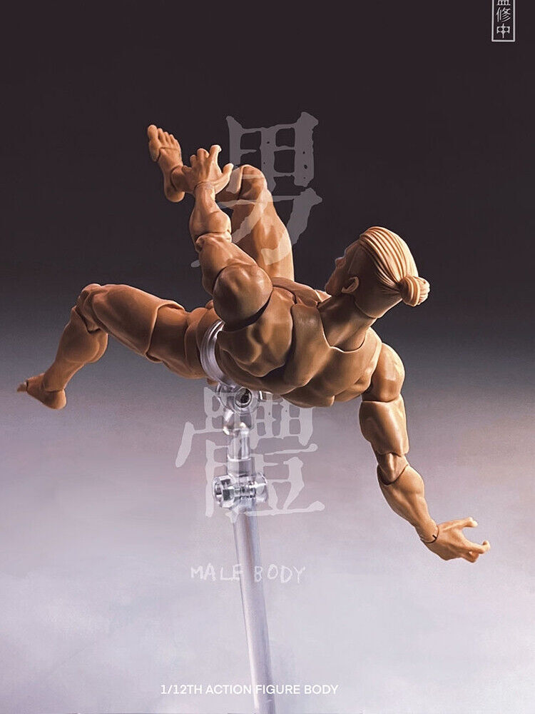 US Romankey 1/12 Yellow Super Flexible Man Body Male 6»Joint Figure Doll Toy