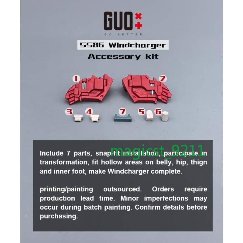 GO BETTER 3D DIY Filler Upgrade Kit For SS86 Windcharger Filling Parts Gift New