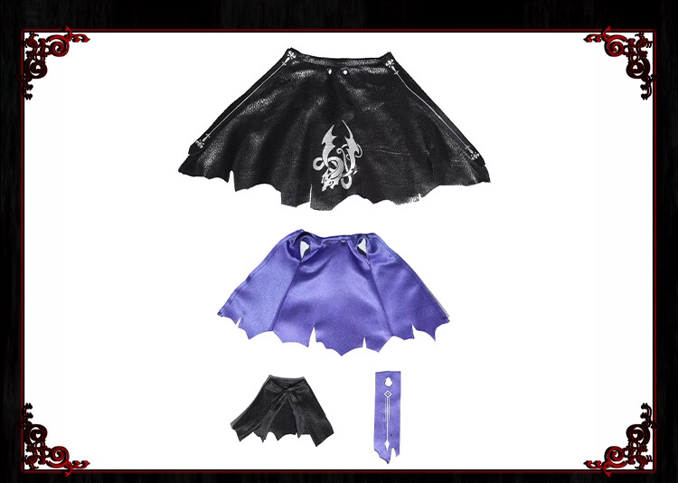 Mythic Legion 1/12 Vampire Cape Custom Decebalus Accessories Handmade Cloak New