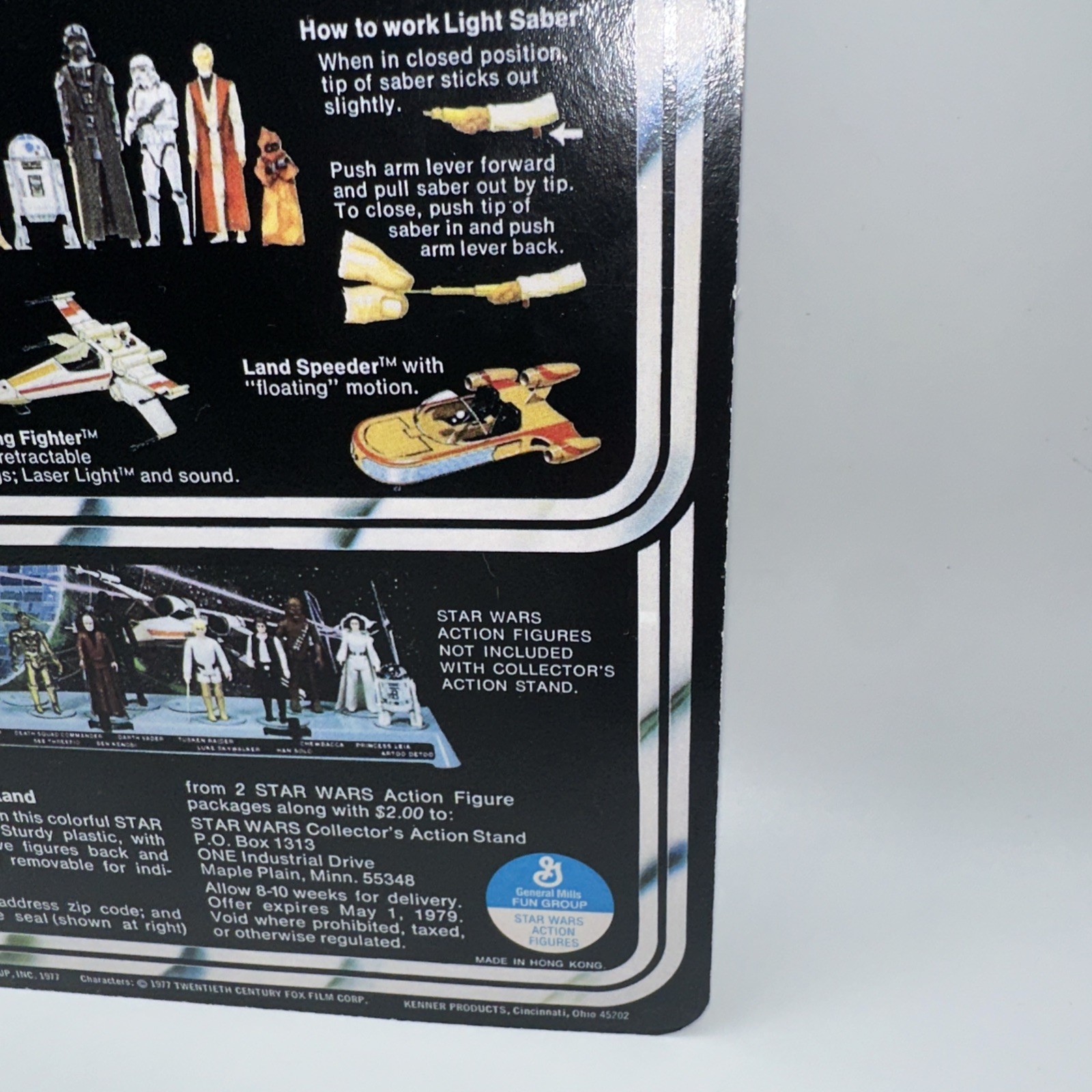 Vintage Star Wars Original Death Squad Commander on Custom 12 Back A NEW HOPE