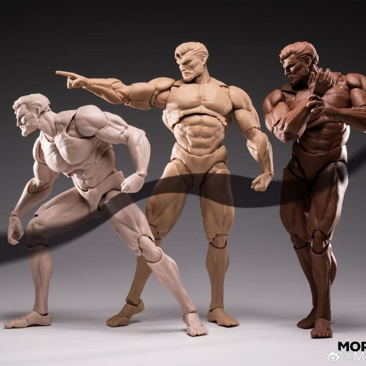 Inart MORFIG 1/12 Scale Strong Muscle Male Action Figure Body White Skin Ver.