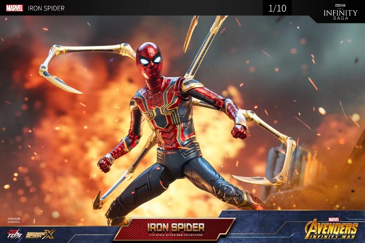 ZD Toy Marvel Iron spider 2.0 The Avengers model toys Collection action figures